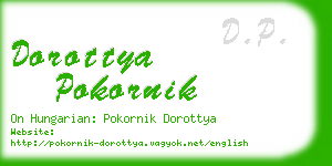 dorottya pokornik business card